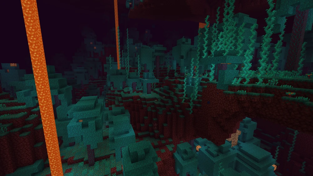 Bosque distorsionado del Nether
